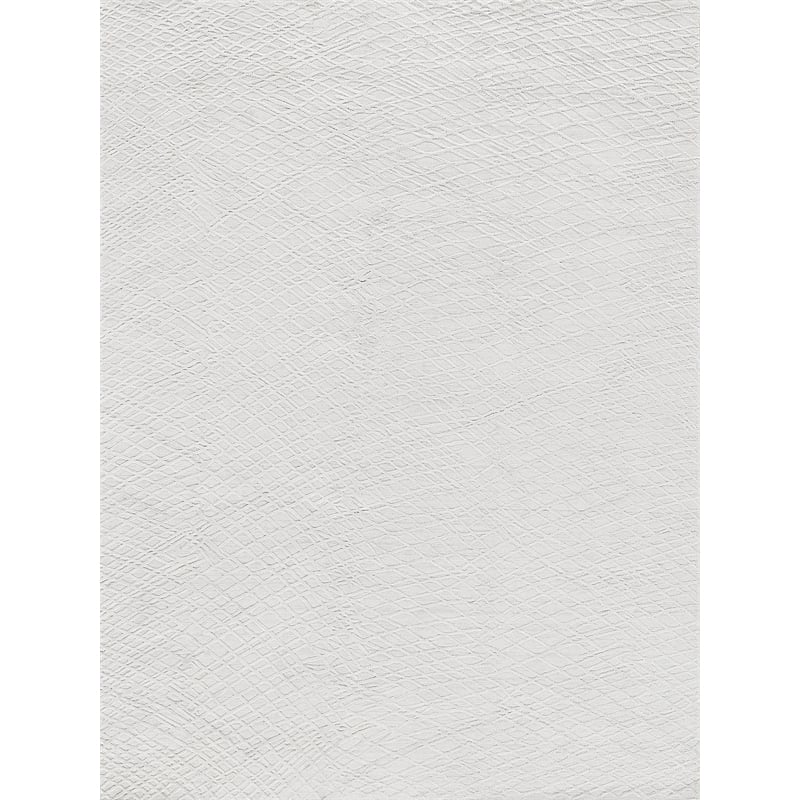 Crescendo Handloomed Bamboo Silk White 12'x15' Area Rug