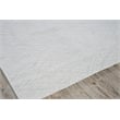 Crescendo Handloomed Bamboo Silk White 2'x3' Area Rug