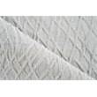 Crescendo Handloomed Bamboo Silk White 2'x3' Area Rug