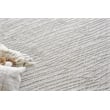 Crescendo Handloomed Bamboo Silk White 6'x9' Area Rug