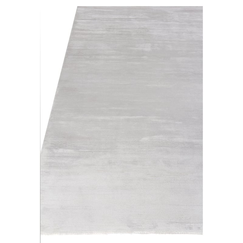 Dove Handloomed Viscose White 6'x9' Area Rug