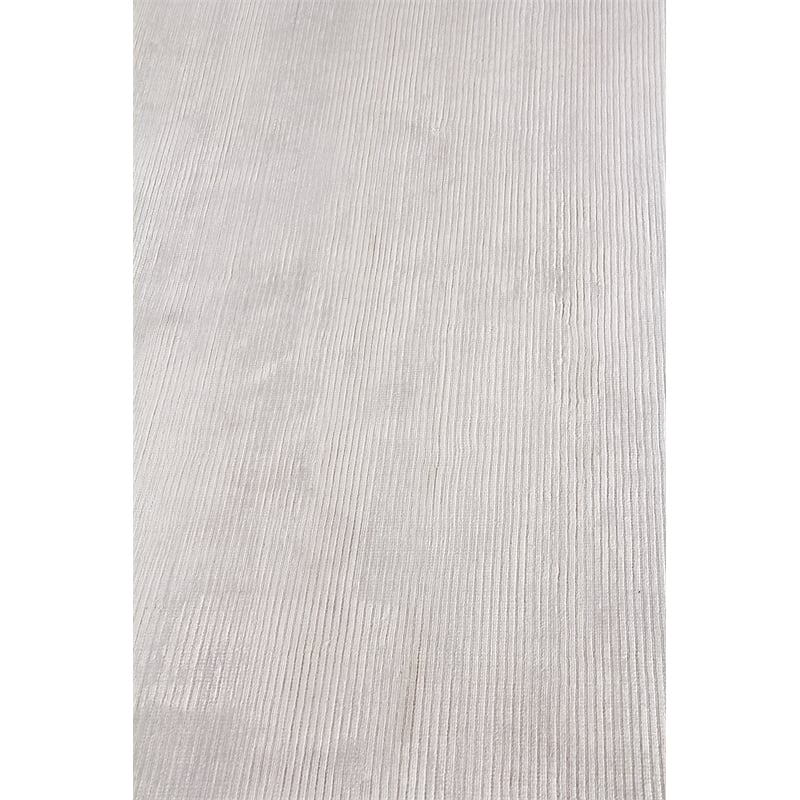 Dove Handloomed Viscose White 6'x9' Area Rug