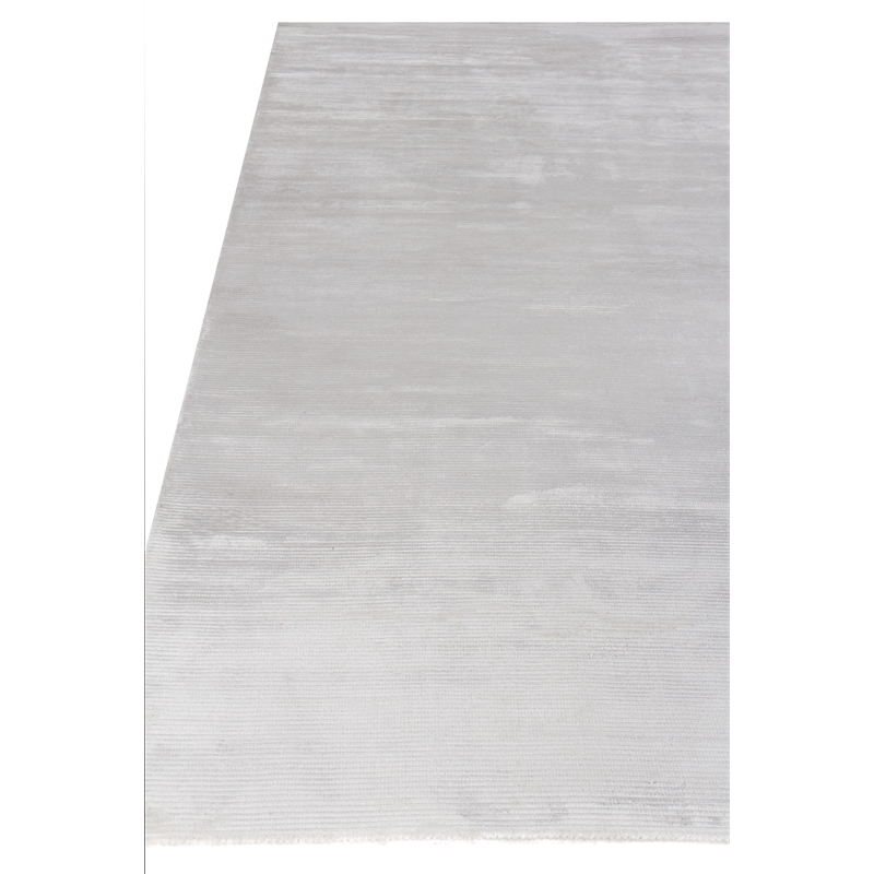 Dove Handloomed Viscose White 9'x12' Area Rug
