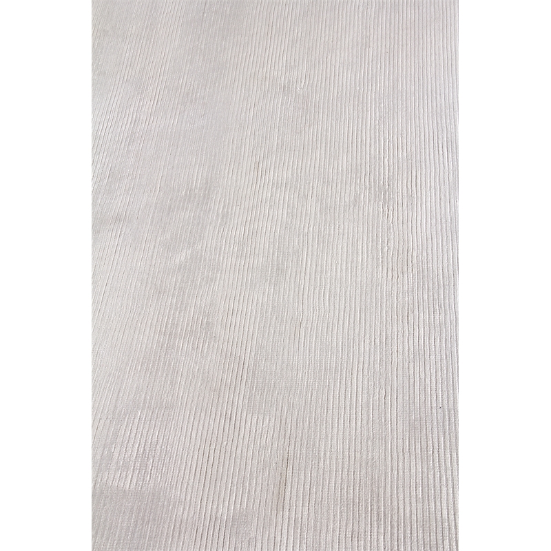 Dove Handloomed Viscose White 9'x12' Area Rug