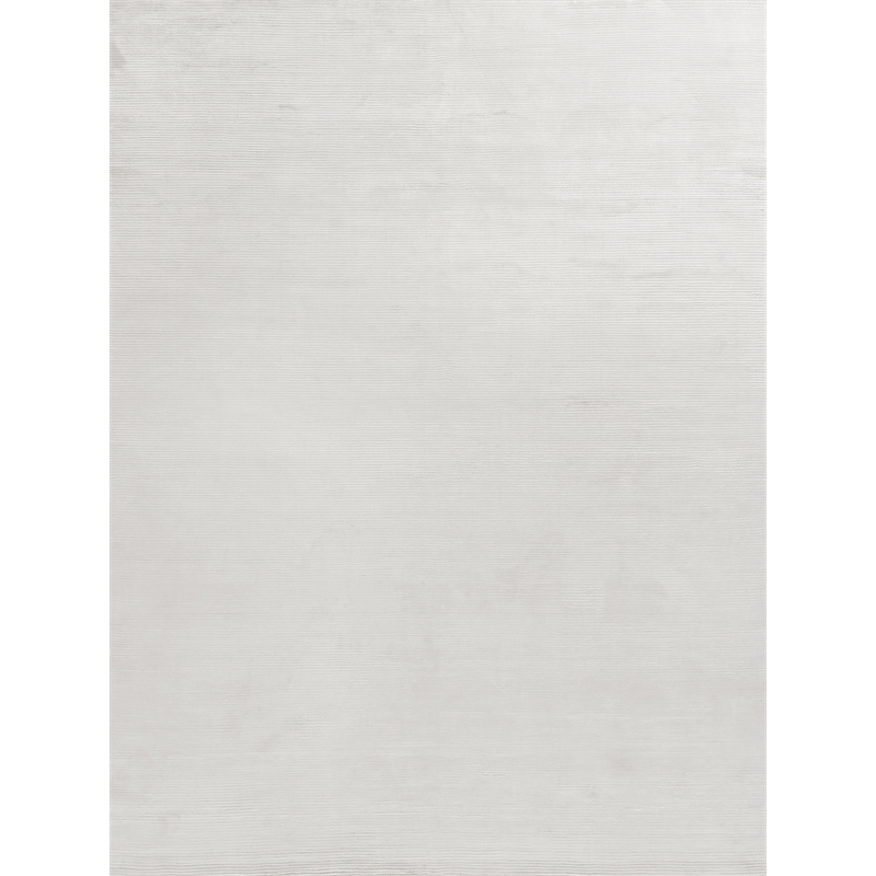 Dove Handloomed Viscose White 9'x12' Area Rug