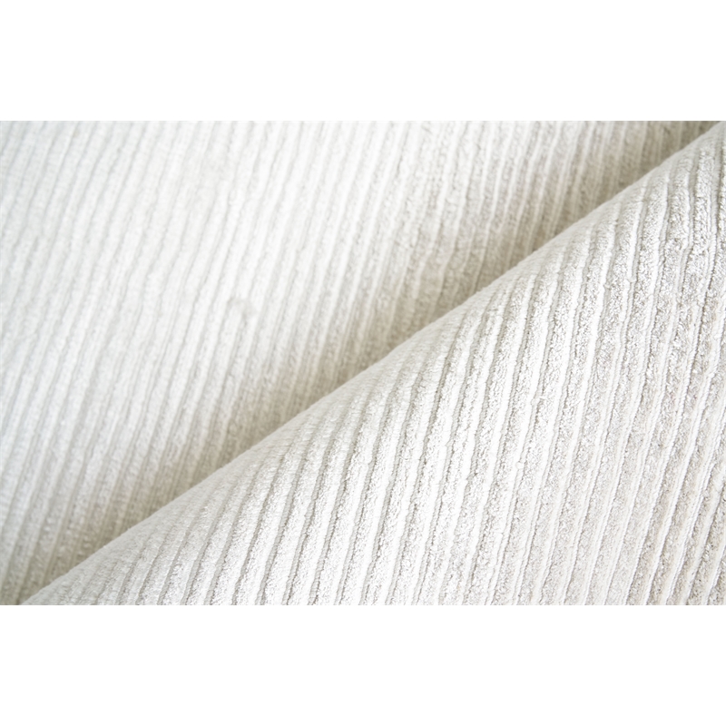 Dove Handloomed Viscose Silver 9'x12' Area Rug