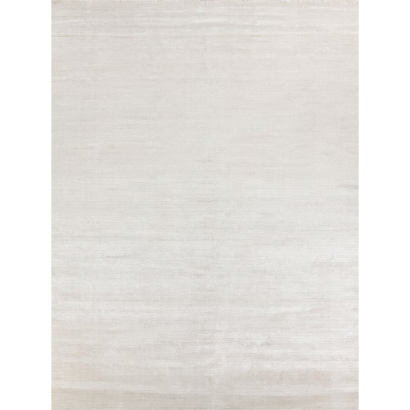 Dove Handloomed Viscose Silver 9'x12' Area Rug