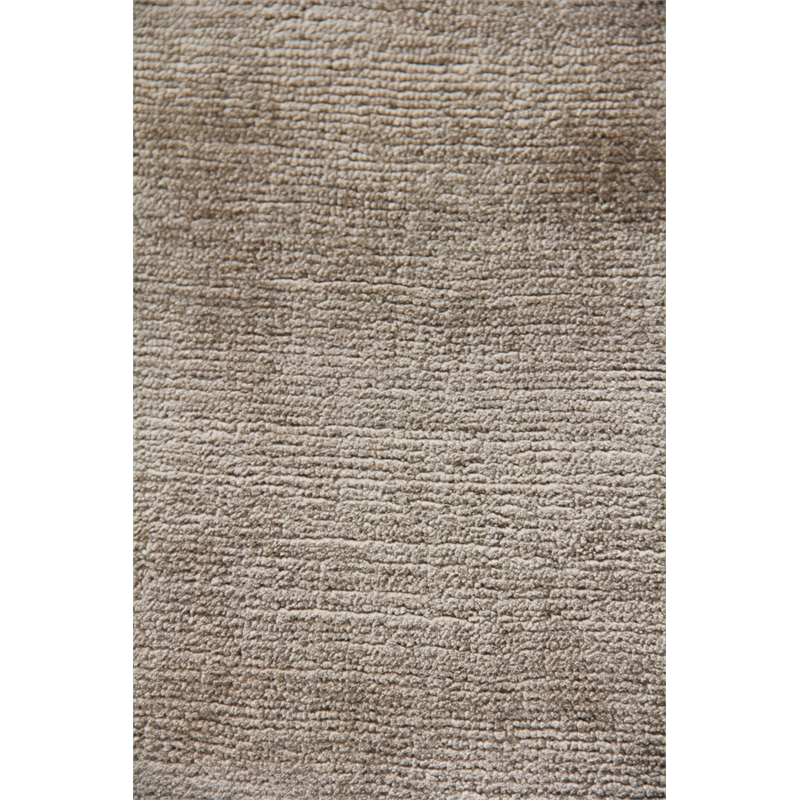 Dove Plain Handloomed Viscose Light Beige 12'x15' Area Rug
