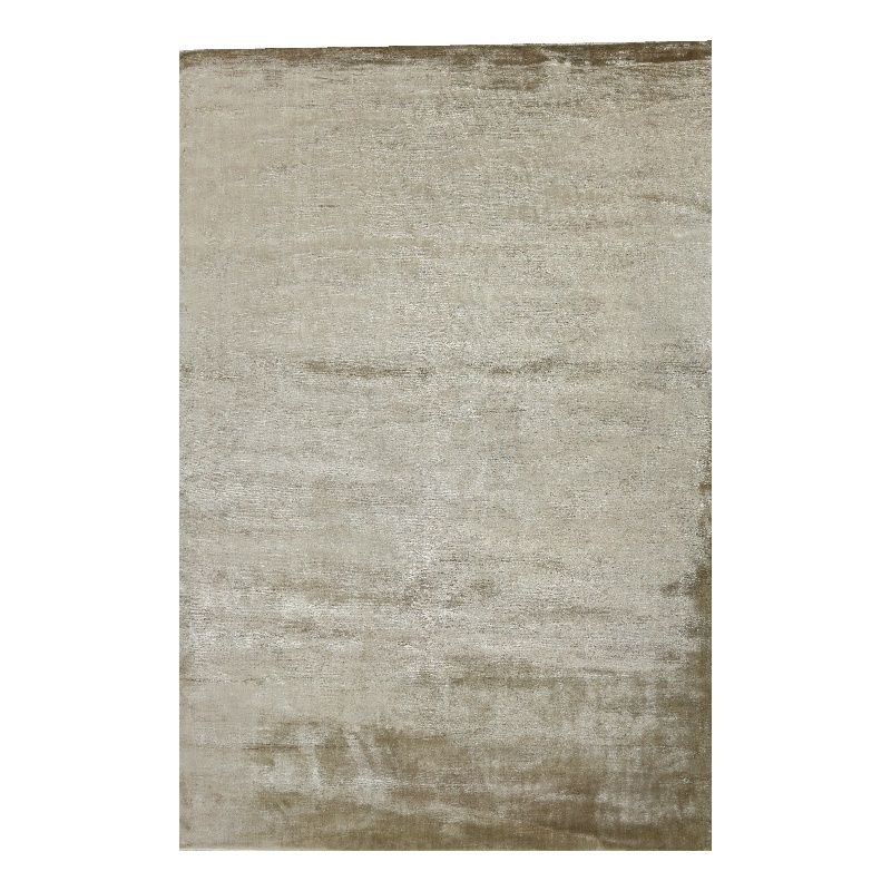 Dove Plain Handloomed Viscose Light Beige 12'x15' Area Rug