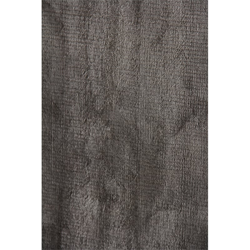 Dove Plain Handloomed Viscose Dark Gray 8'x10' Area Rug