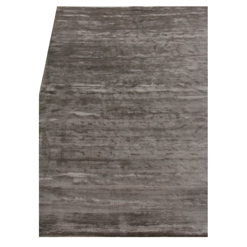 Dove Plain Handloomed Viscose Dark Gray 8'x10' Area Rug