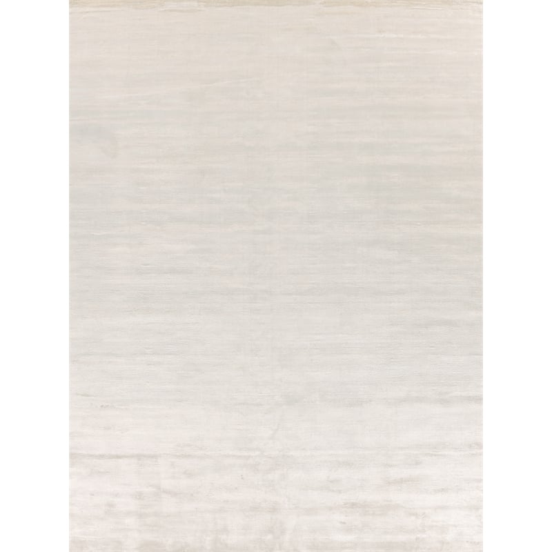 Dove Plain Handloomed Viscose White 4'x6' Area Rug