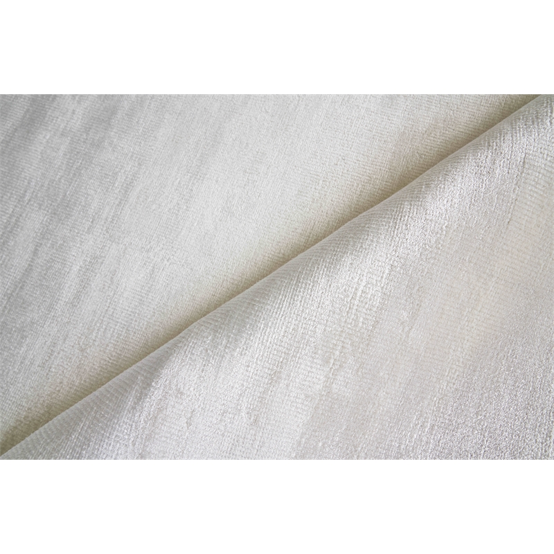 Dove Plain Handloomed Viscose White 9'x12' Area Rug