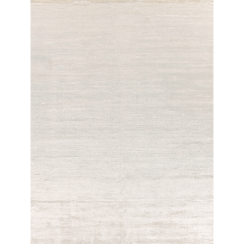 Dove Plain Handloomed Viscose White 9'x12' Area Rug