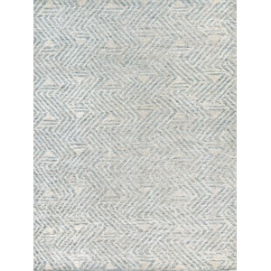 Eaton Hand-Knotted Wool/Bamboo Silk Ivory/Blue 8'x10' Area Rug