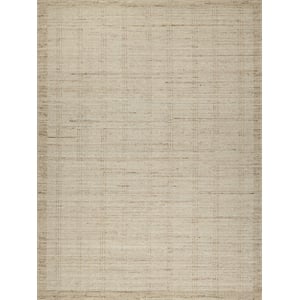 Desi Hand-Knotted Wool Beige 8'x10' Area Rug