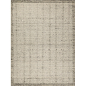 Desi Hand-Knotted Wool Silver 12'x15' Area Rug