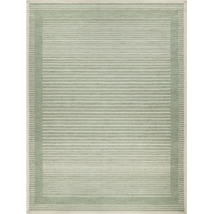 Dusseldorf Hand-Tufted New Zealand Wool Sage Green/Ivory 8'x10' Area Rug
