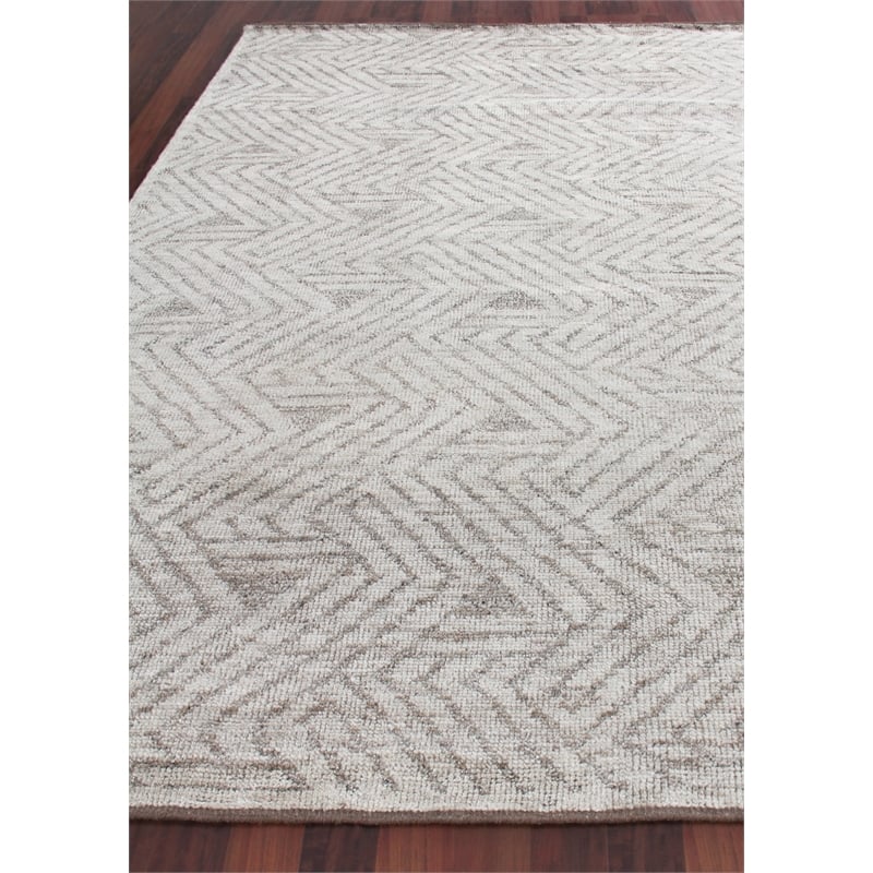 Eaton Hand-Knotted Wool/Bamboo Silk Beige 14'x18' Area Rug