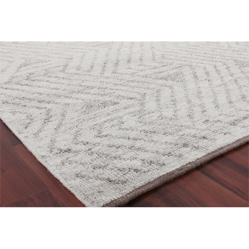 Eaton Hand-Knotted Wool/Bamboo Silk Beige 9'x12' Area Rug