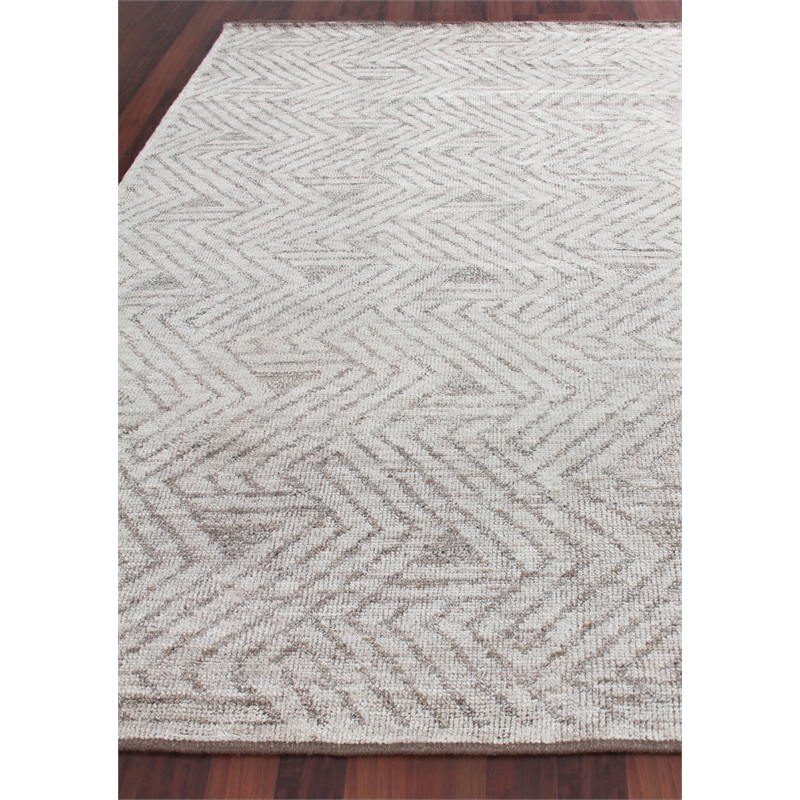Eaton Hand-Knotted Wool/Bamboo Silk Beige 9'x12' Area Rug