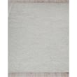 Crescendo Handloomed Bamboo Silk Silver 2'x3' Area Rug