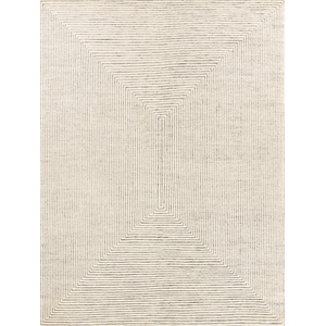 Crescent Hand-Knotted New Zealand Wool Ivory 14'x18' Area Rug