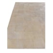Distressed Suede Hand-Tufted Leather Suede Ivory 8'x11' Area Rug