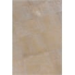 Distressed Suede Hand-Tufted Leather Suede Ivory 8'x11' Area Rug
