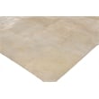 Distressed Suede Hand-Tufted Leather Suede Ivory 8'x11' Area Rug