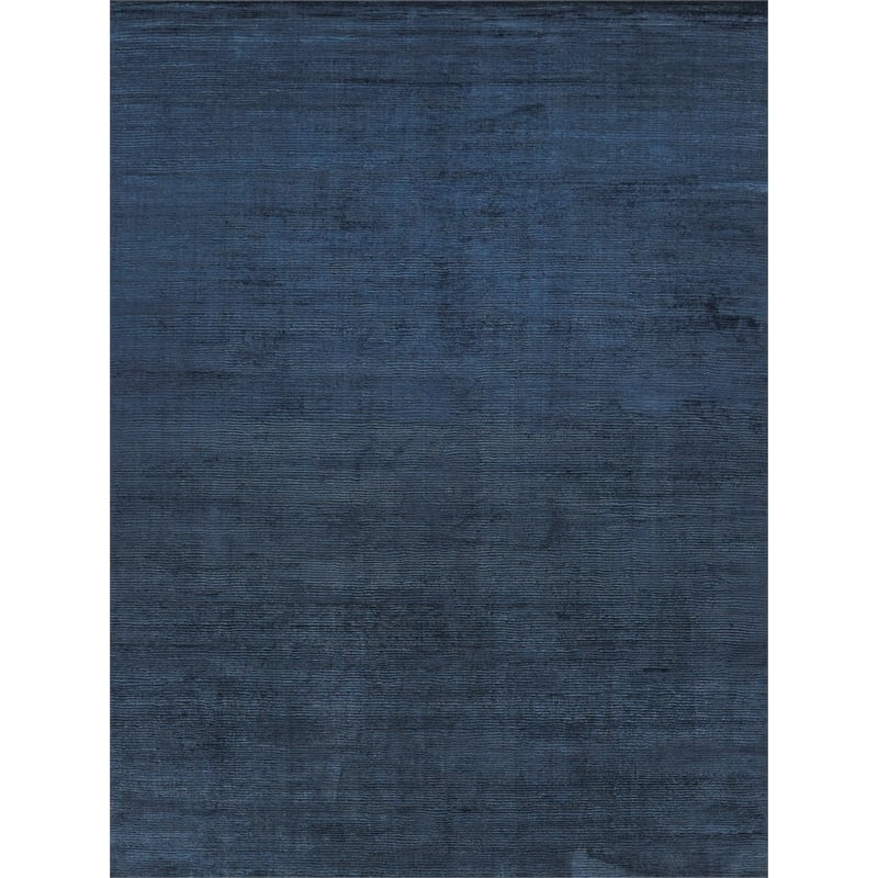 Dove Handloomed Viscose Navy 10'x14' Area Rug