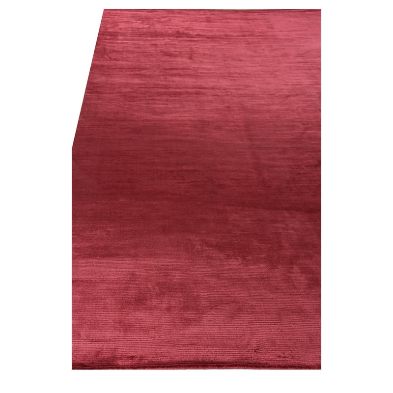 Dove Handloomed Viscose Red 10'x14' Area Rug