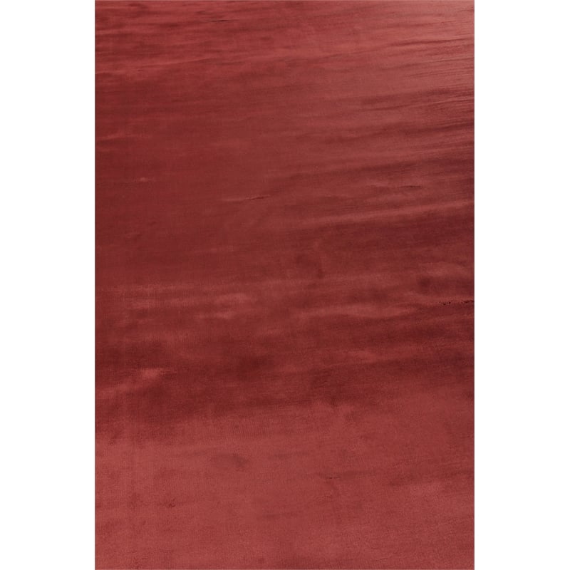 Dove Handloomed Viscose Ruby Red 8'x10' Area Rug