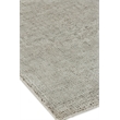 Duo Handloomed Wool/Bamboo Silk Silver/Dark Gray 2'x3' Area Rug