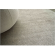 Duo Handloomed Wool/Bamboo Silk Silver/Dark Gray 2'x3' Area Rug