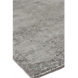 Duo Handloomed Wool/Bamboo Silk Dark Gray/Silver 2'x3' Area Rug