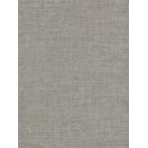 Duo Handloomed Wool/Bamboo Silk Dark Gray/Silver 2'x3' Area Rug