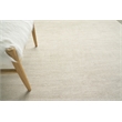 Duo Handloomed Wool/Bamboo Silk Beige/White 2'x3' Area Rug