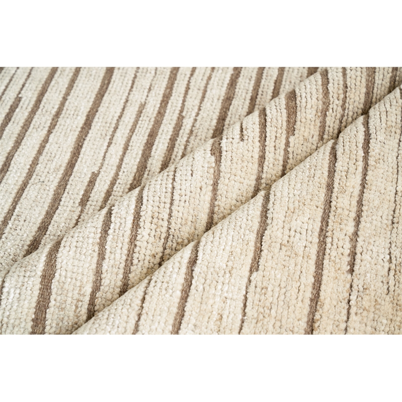 Eaton Hand-Knotted Wool/Bamboo Silk Beige 14'x18' Area Rug