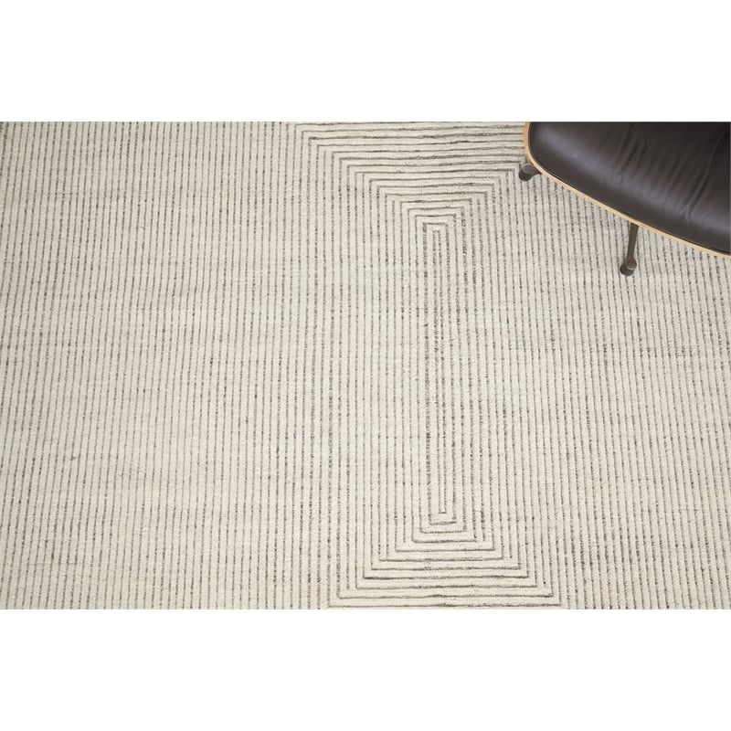 Crescent Hand-Knotted New Zealand Wool Ivory 8'x10' Area Rug
