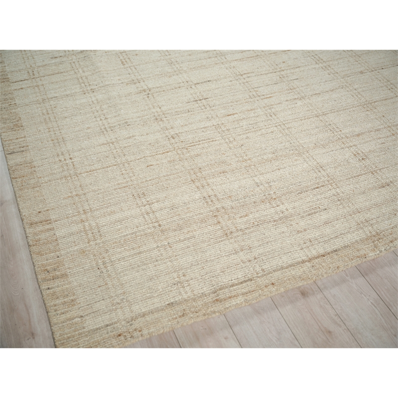 Desi Hand-Knotted Wool Beige 14'x18' Area Rug