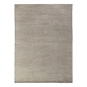 Dove Embossed Handloomed Viscose Silver 6'x9' Area Rug