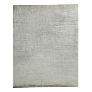 Dove Plain Handloomed Viscose Light Green 10'x14' Area Rug
