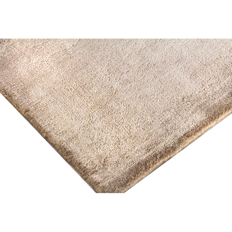 Dove Plain Handloomed Viscose Beige 6'x9' Area Rug