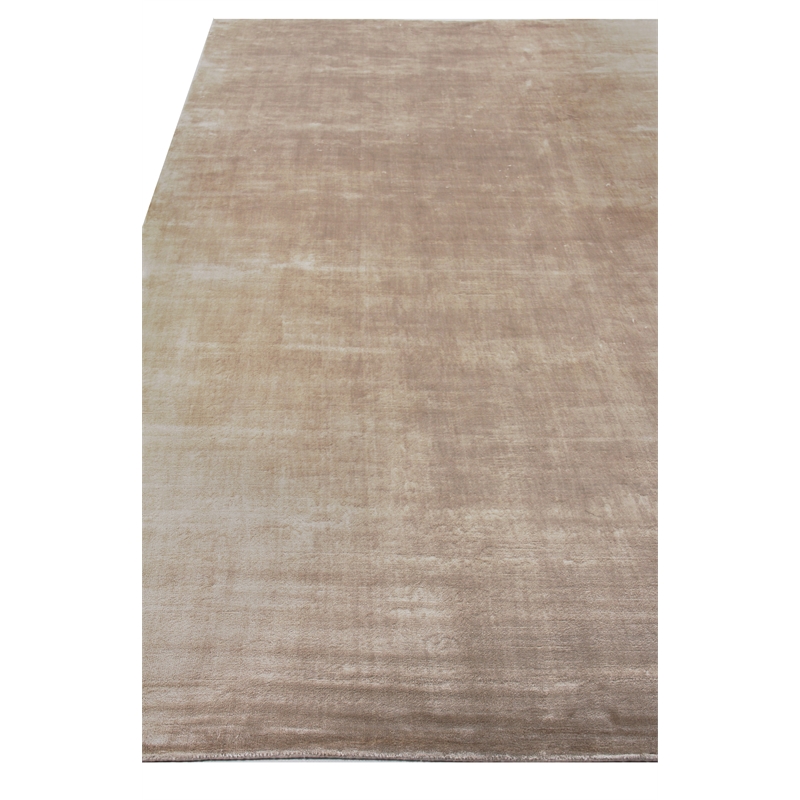 Dove Plain Handloomed Viscose Beige 8'x10' Area Rug