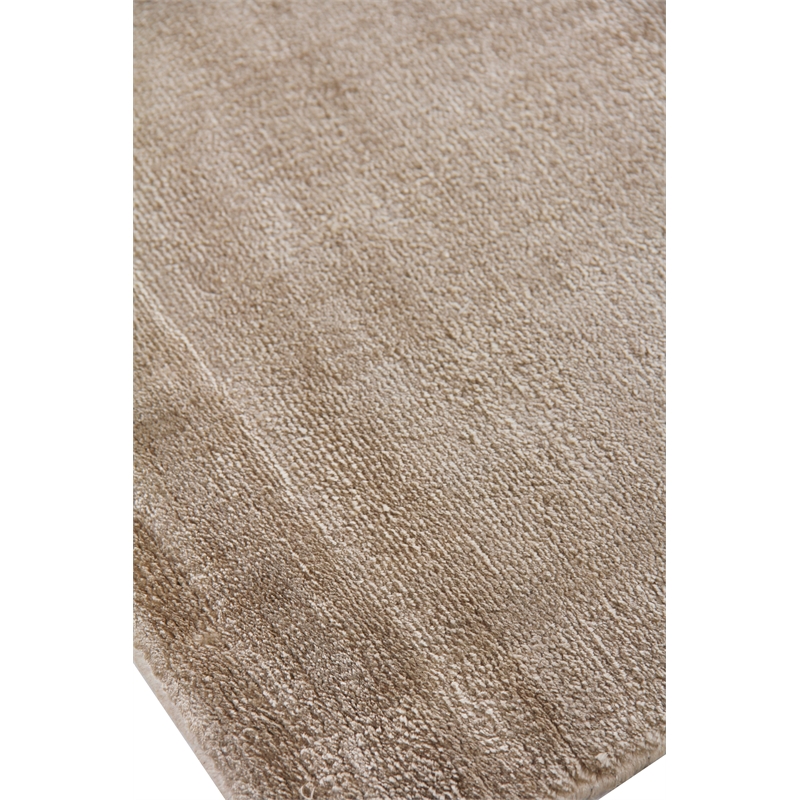 Dove Plain Handloomed Viscose Beige 8'x10' Area Rug