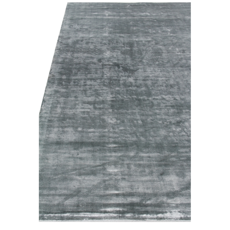 Dove Plain Handloomed Viscose Blue Aqua 9'x12' Area Rug