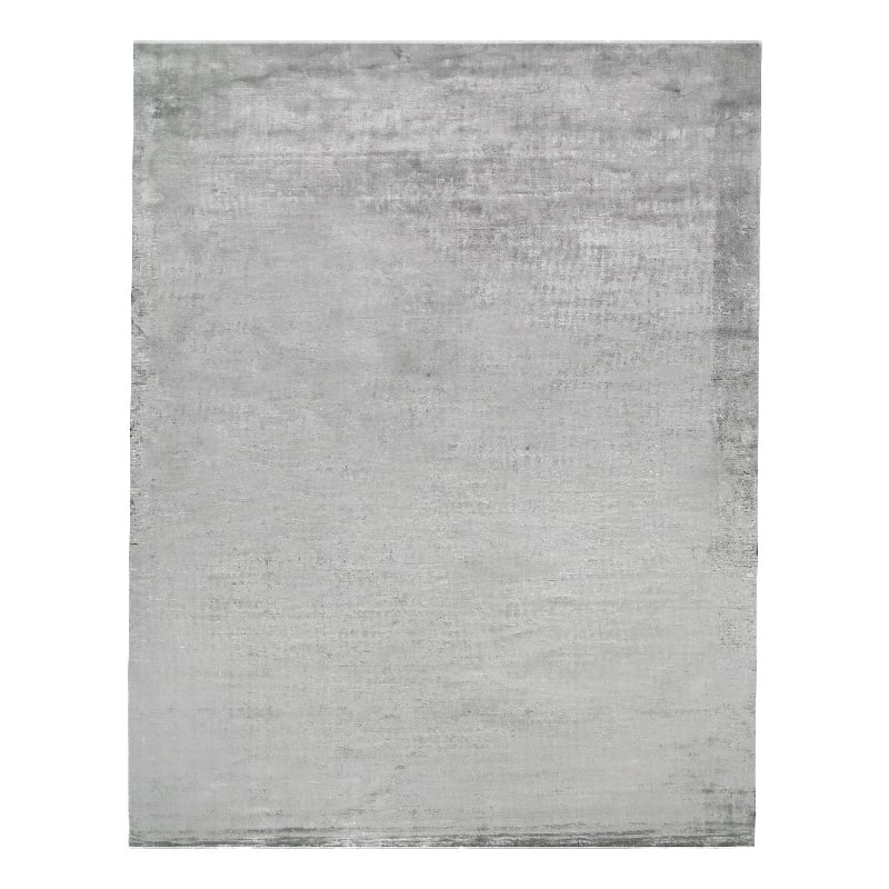 Dove Plain Handloomed Viscose Blue Aqua 9'x12' Area Rug