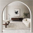 Desi Hand-Knotted Wool Light Silver 14'x18' Area Rug