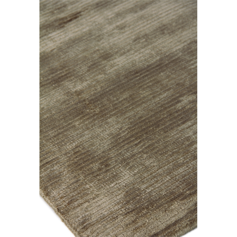 Dove Handloomed Viscose Mushroom 3'x5' Area Rug